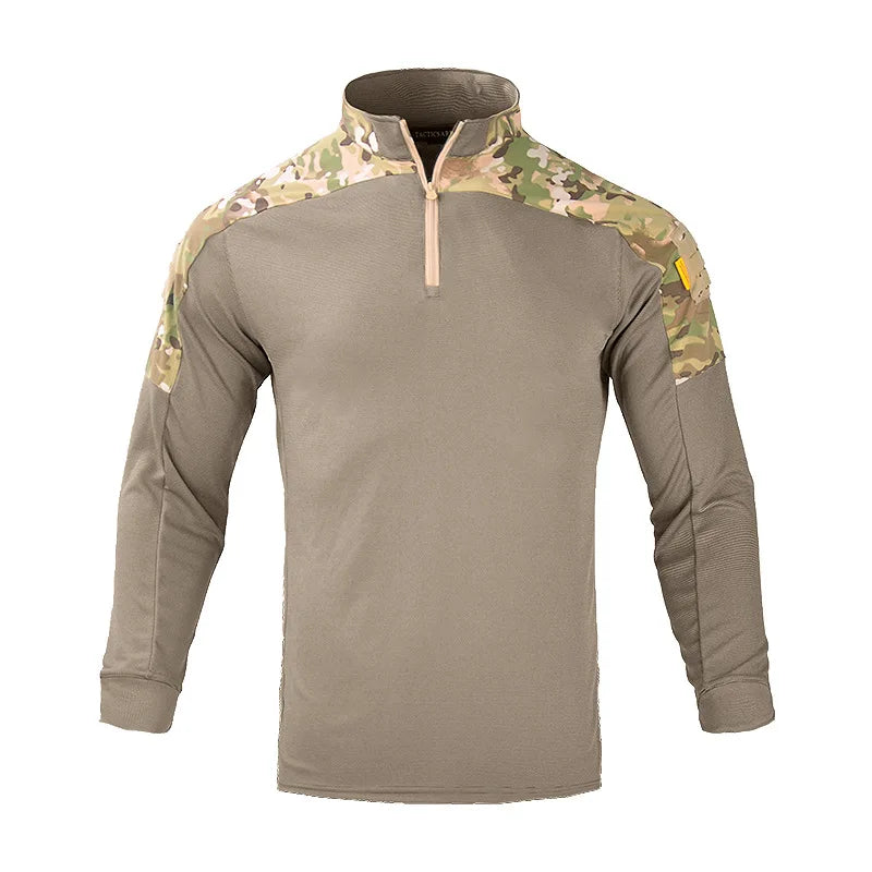 Men's Tactical Long Sleeve Shirt 1/4 Zip